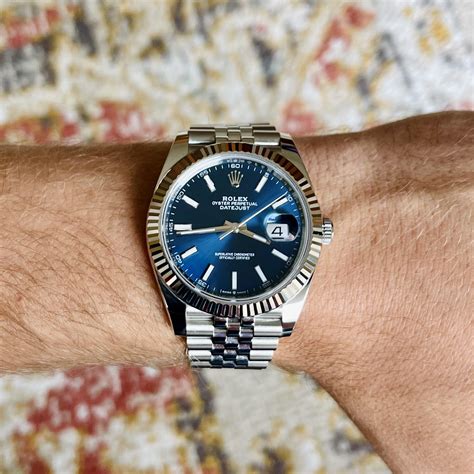 rolex 41 blue dial|rolex datejust 41 retail price.